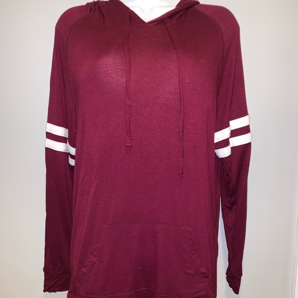 Pink Republic super soft maroon hoodie - Picture 2 of 4